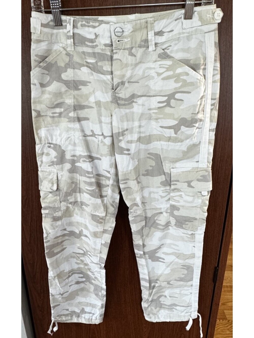 Sanctuary Standard Surplus Cargo Pants Womens 26 Desert Camo Slim Ankle Stretch